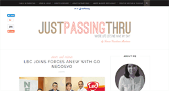 Desktop Screenshot of just-passing-thru.com